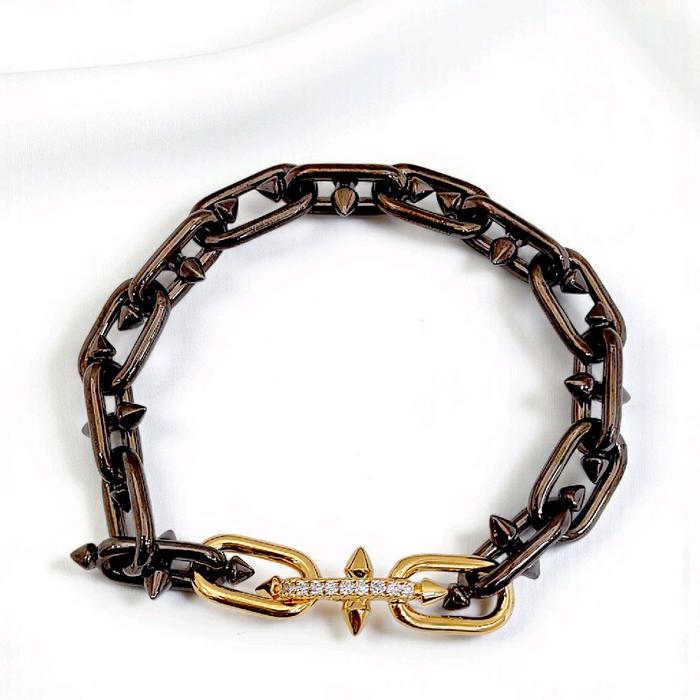 Hardware Titan Diamond Bracelet 18K / Gelang Rantai Titan Berlian 18K /Diamond Jewelry 134GBD452000AB-HT