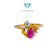 Leaf Gold Ring 23K / Cincin Emas Daun 23K / 65CMSWP3