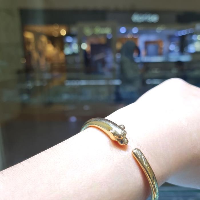 Panthere Bracelet Rose Gold 18K/Gelang Fashion Emas-Diamond Jewelry-206GMSSM1702RY-HT