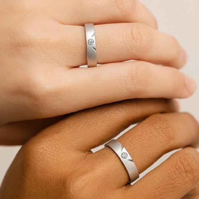Wedding Diamond Ring Dove 18K / Cincin Nikah Berlian Dove 18K / Diamond Jewelry 63CBNKH4902WPLS - 64CBNKH4408WPLS