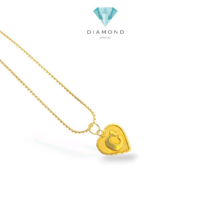 Gold Love Letter C Pendants 23K / Liontin Love Emas Huruf C 23K / Diamond Jewelry / 244LMSWP1