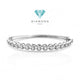 Diamond half tennis Bangle /gelang tennis bangle berlian asli18K Diamond Jewelry