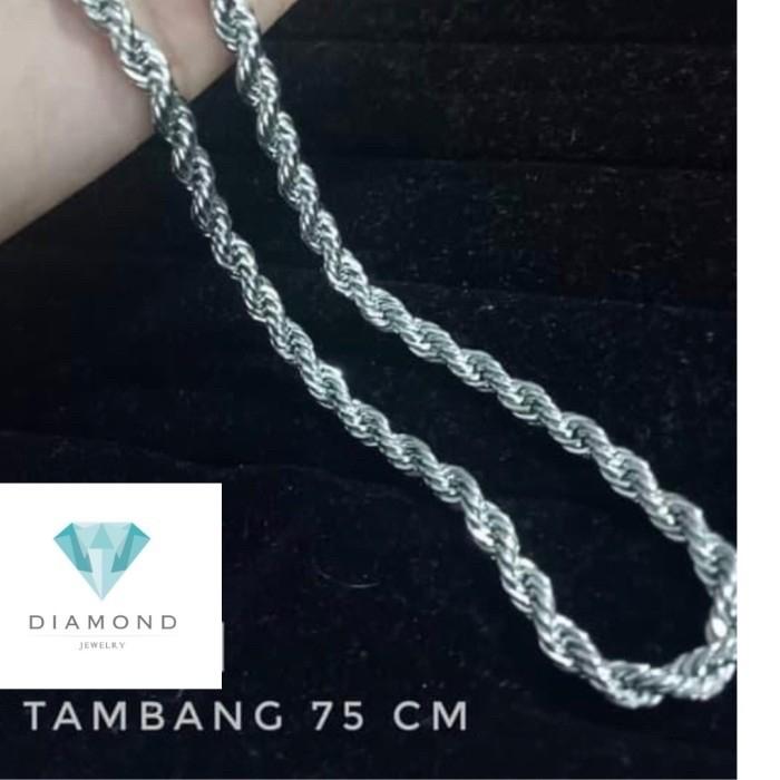 Kalung emas tambang white/gold 18k Diamond Jewelry