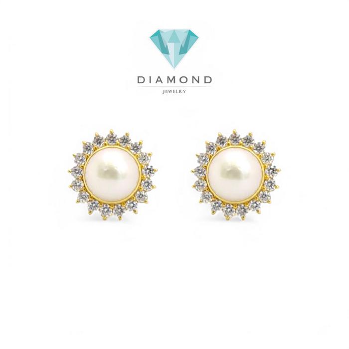 Set Mas Mutiara 23 Lady Diana circle round pearl-Diamomd Jewelry