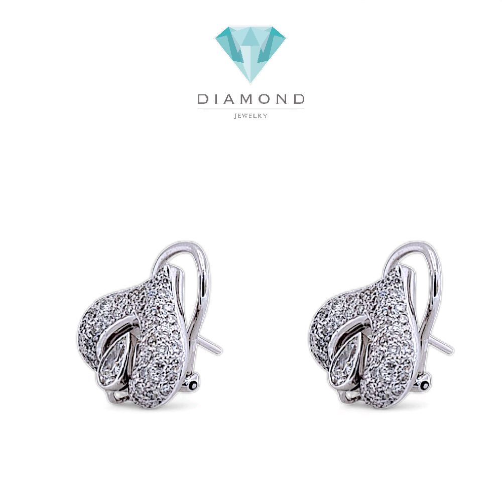 Diamond Spade Heart Earring 18K-Diamond Jewelry-19ABGT64350WP-HT