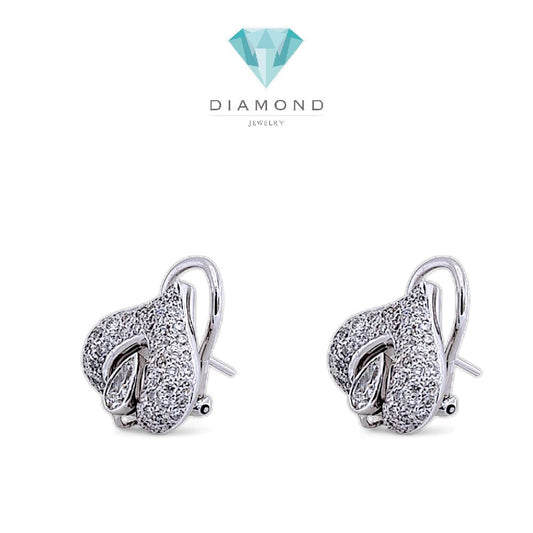 Diamond Spade Heart Earring 18K-Diamond Jewelry-19ABGT64350WP-HT