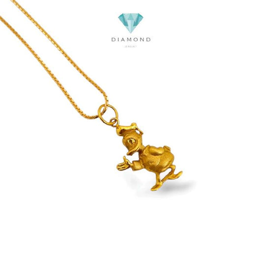 Donald Duck Gold Pendant 23K / Liontin Emas Donal Bebek 23K / Diamond Jewelry / 234LMSWP2