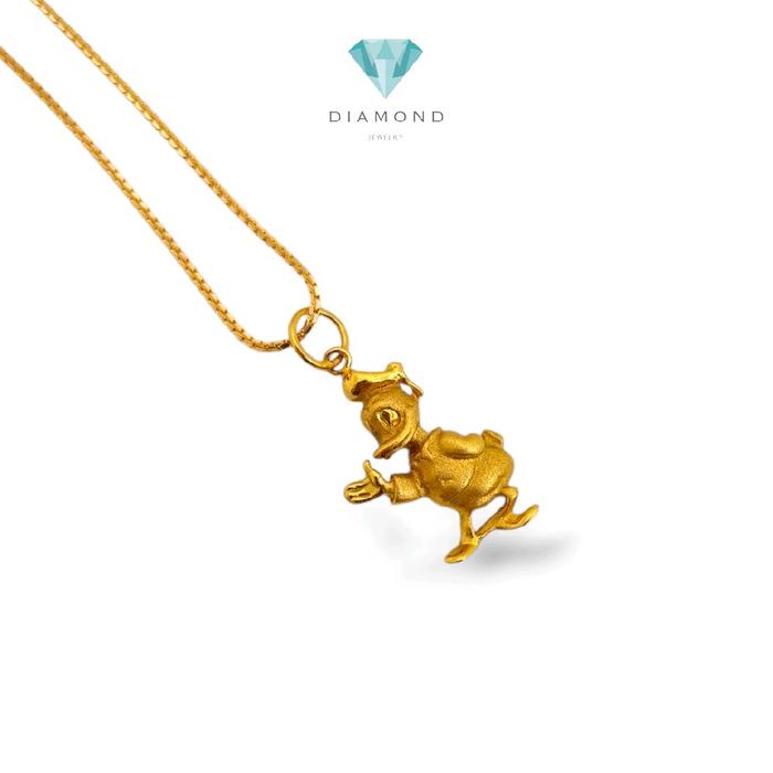 Donald Duck Gold Pendant 23K / Liontin Emas Donal Bebek 23K / Diamond Jewelry / 234LMSWP2