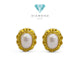Anting Mas Mutiara Oval 23K-Diamond Jewelry-303AMSWP4