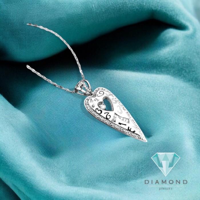 Liontin Frank Muller White Gold Ceramic Berlian 18K/ Diamond Ceramic Pendant Frank Muller- Diamond Jewelry-24LBM1264WPLS-HT