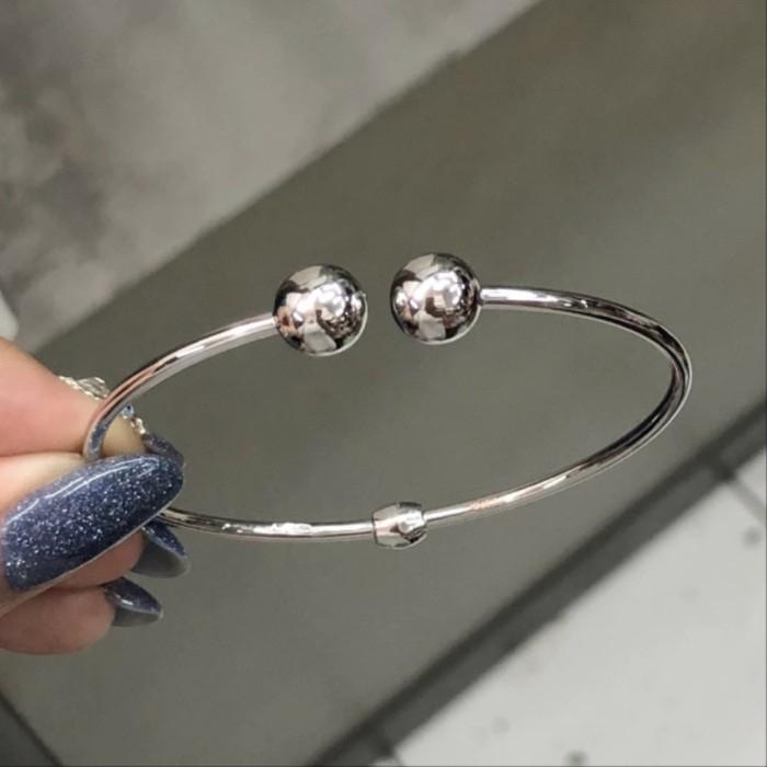 Gelang Emas Tinju Double Ball Bangle Medium 18k-Diamond Jewelry-179GMSLS-HT