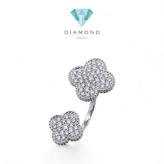Magic Alhambra duo pave diamond  Ring vca / Diamond Jewelry