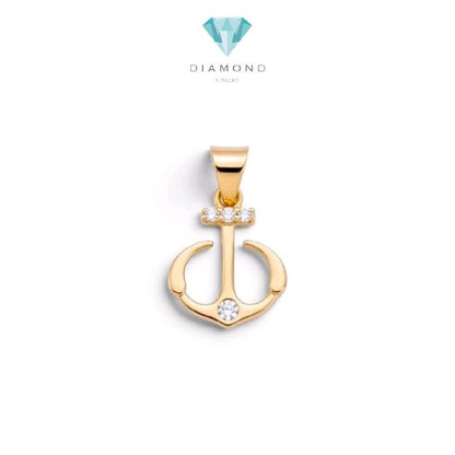 Gold Anchor Pendant 16K / Liontin Emas Jangkar 16K / Diamond Jewelry / 284LMS072LS