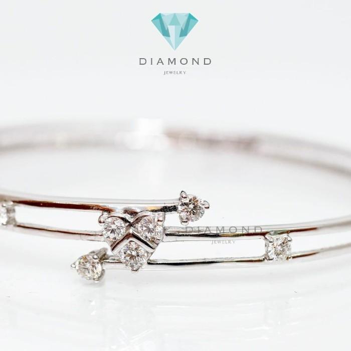 Diamond Bangle - Gelang Berlian - Diamond Jewelry - White 03030424