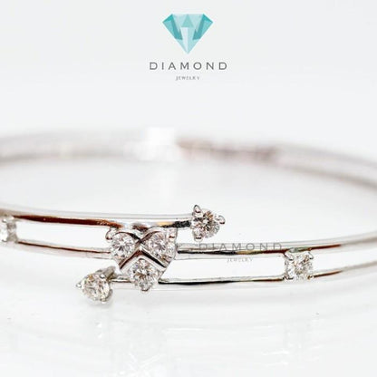 Diamond Bangle - Gelang Berlian - Diamond Jewelry - White 03030424