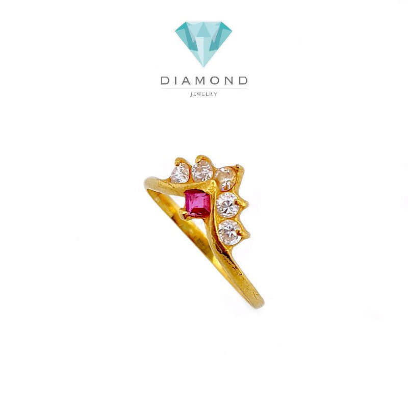 Crown Gold Ring 23K / Cincin Emas Mahkota 23K / 77CMSWP2