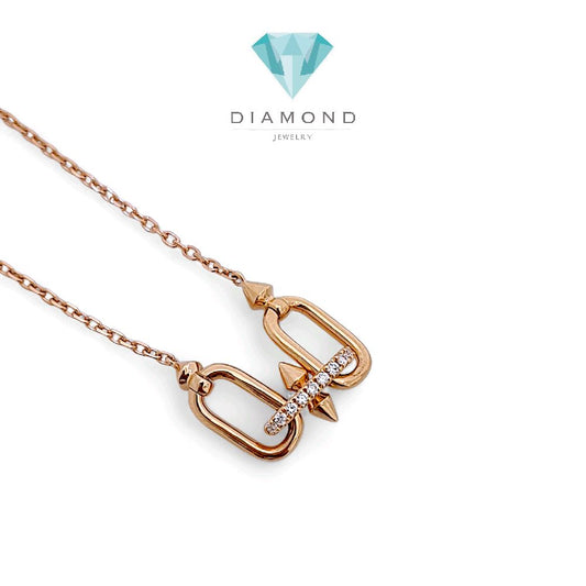 Titan Diamond Necklace 18K / Kalung Berlian Titan 18K / Diamond Jewelry 423KBD10000RY - HT