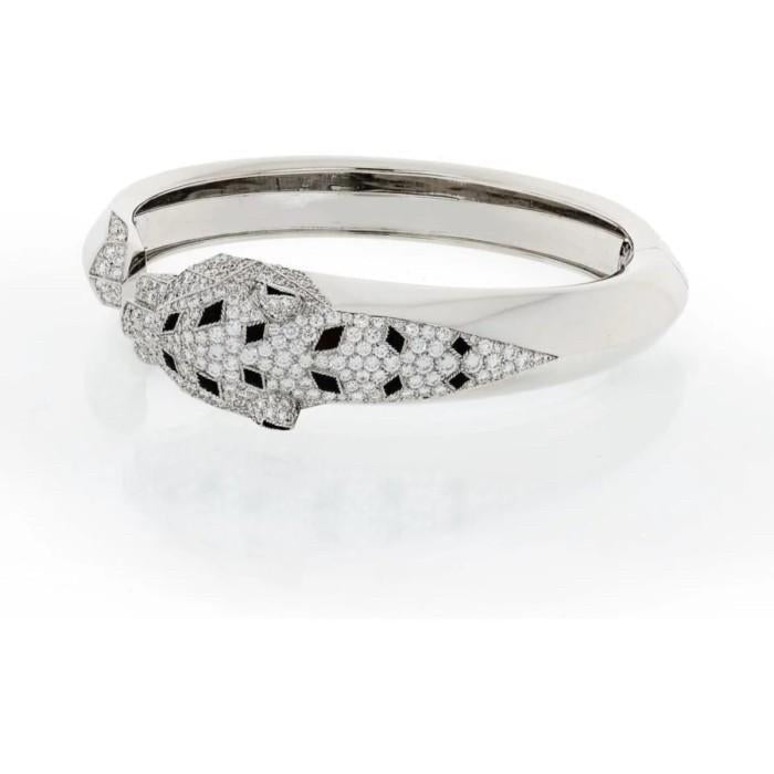 Panther big bangleemerald diamond 18k -Diamond Jewelry