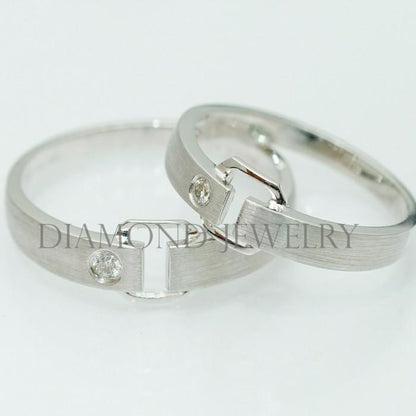 Cincin Kawin/Wedding Ring - Diamond Jewelry Two Tone 01020798/01020799