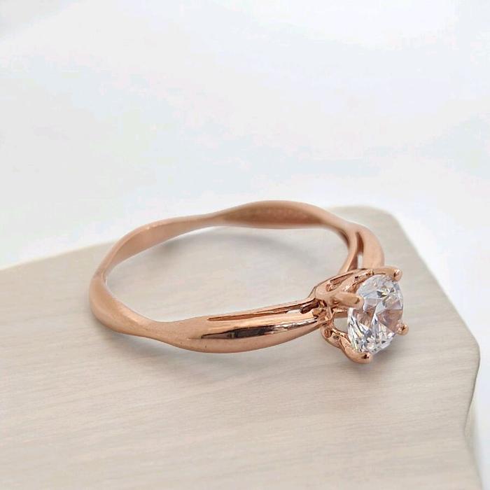 Cincin Mas Rose Gold Solitaire-Diamond Jewelry-415CMS140LS-HT