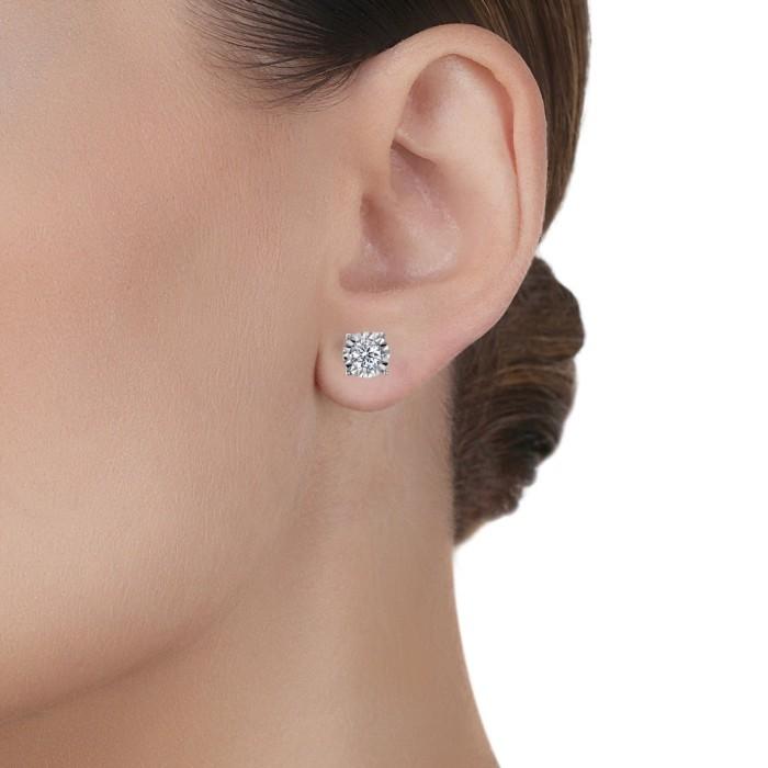Esperanza illusion diamond earring 18 k Diamond Jewelry