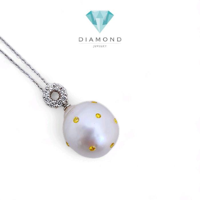 Liontin White Pearl Diamond 18K / Diamond Jewelry 2LMGT1400WP