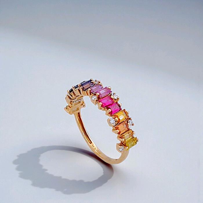 Cincin Berlian Pelangi 18K / Diamond Jewelry 387BC2800LS HT