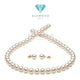 Akoya White pearl mutiara asli kalung/anting/gelang
