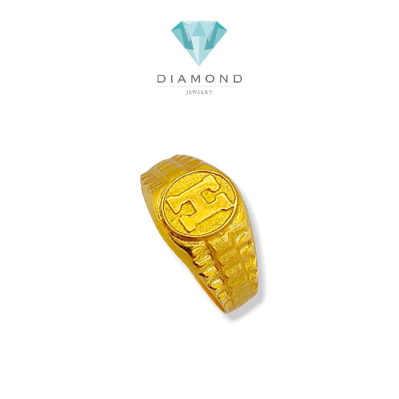 H Gold Ring Baby 23K / Cincin Emas H 23K / 117CMSWP1