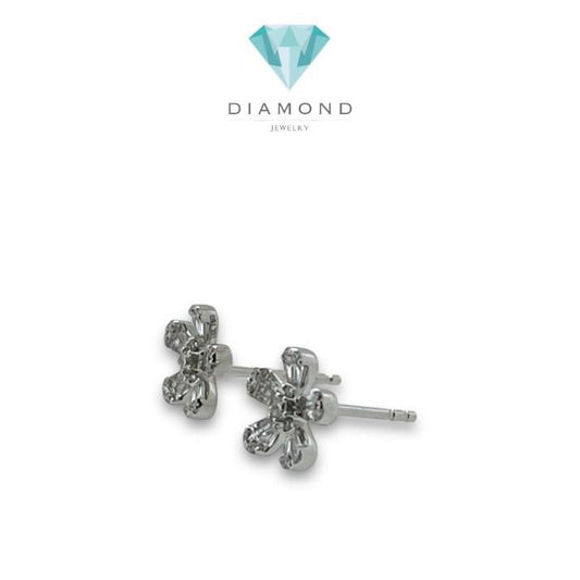 Flower Diamond Earring/Anting Bunga 18K/ Diamond Jewelery-373ABACE477LS-HT