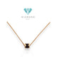 Onyx zero small pendant 18k rose gold bv - Diamond Jewelry - 176BKSM560RY