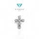 Kalung liontin salib maria/Illusion Diamond Cross Pendant18k-Diamond Jewelry