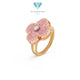 Vca rhodonite pink vintage 18K rose gold Diamond Jewelry