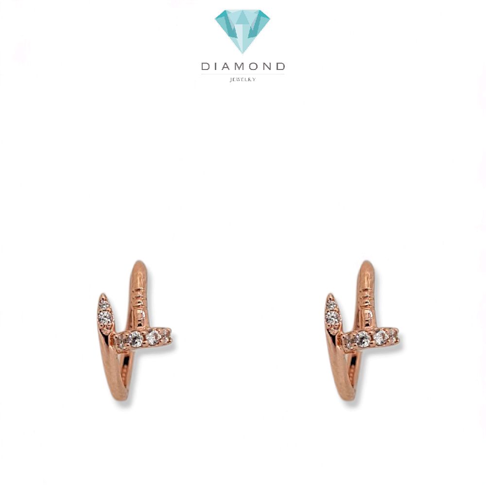 Nail Clip Gold Earings 17K / Anting Emas Klip Paku 17K / Diamond Jewelry / 432AMS157LS