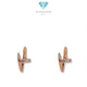 Nail Clip Gold Earings 17K / Anting Emas Klip Paku 17K / Diamond Jewelry / 432AMS157LS