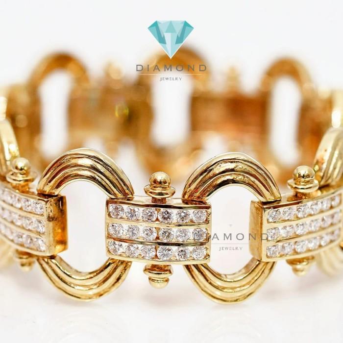 Diamond Bangle - Gelang Berlian - Diamond Jewelry - Rose Gold 03030435
