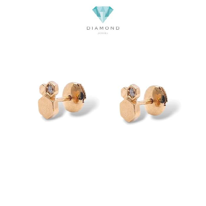 Honeycomb Diamond Earrings 18K / Diamond Jewelry / 114AB43000AB