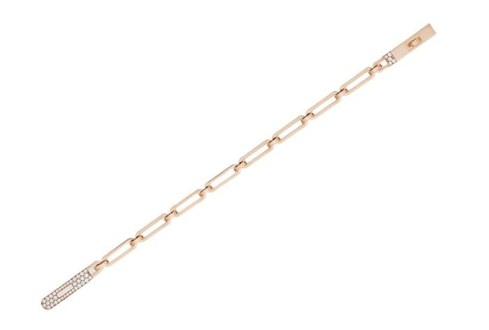 Kelly chain diamond choker/bracelet 18k Rose gold- Diamond Jewelr