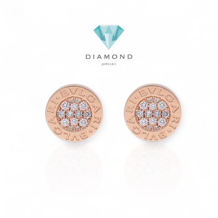 Anting  Bulat Berlian 18K-Diamond Jewelry-22ABD3984SD-HT