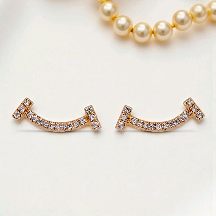 Smile Diamond Earring 18K / Anting Berlian Smile 18K / Diamond Jewelry 400ABDAB25300LS-HT