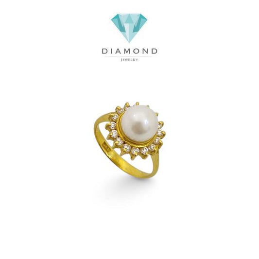 Set Mas Mutiara 23 Lady Diana circle round pearl-Diamomd Jewelry