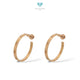 Hoop Love Gold Diamond Earrings 18K / Anting Hoop Love Diamond 18K / Diamond Jewelry / 402ABD1488RY