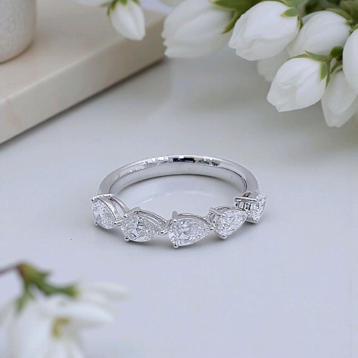 Listring Pear Diamond Ring 18K / Cincin Listring Pear Berlian 18K / Diamond Jewelry 375CB1575ANANLS HT