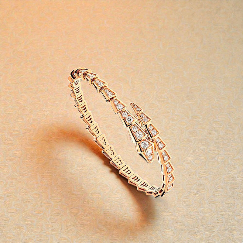 Ulo Serpenti Full Diamond / Gelang Berlian Ulo Serpenti / Diamond Jewelry / 123GBD455000AB