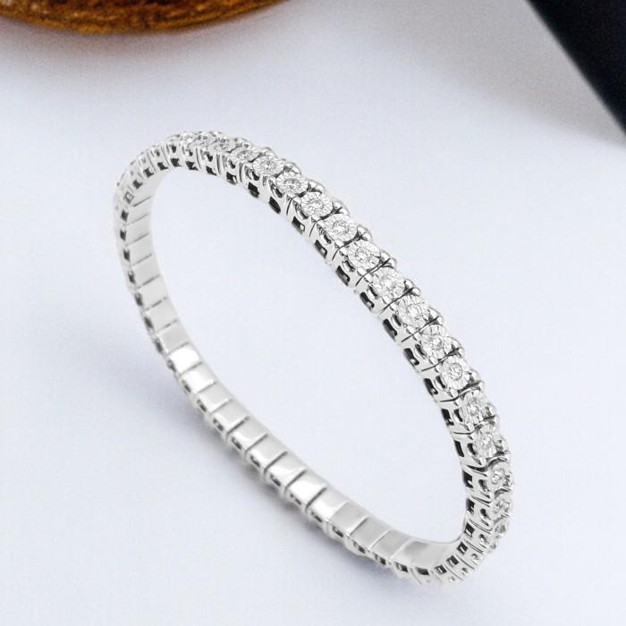 Tennis diamond Strechable 18k-Diamond Jewelry