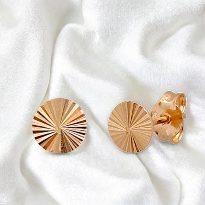 Gold Stud Earrinng / Diamond Jewelry 401AMS082LS