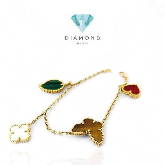 Clover Bracelet butterfly 4 motif mix/gelang Kombinasi 18K-Diamond Jewelry 18K