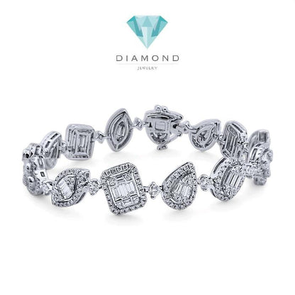 Fancyshape Diamond Bracelet 18K / Gelang Berlian Fancyshape 18K / Diamond Jewelry 398GB30000VIONLS HT