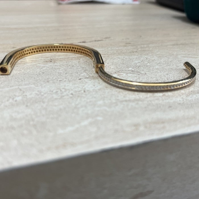 Lock Bangle 18k Gold-Diamond Jewelry MAG