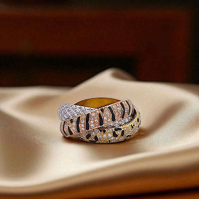 Trinity Animal Diamond Ring 18K / Cincin Trinity Animal Berlian 18K / Diamond Jewelry 395CBD38000RY